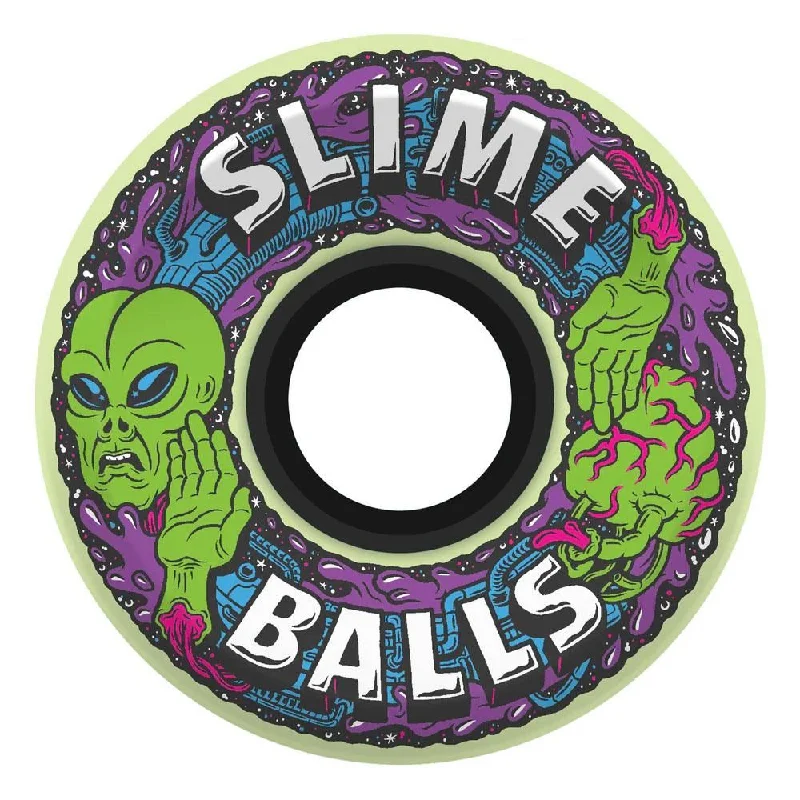 Slime Balls Skateboard Wheels Alien OG Slime GITD 78a - GITD