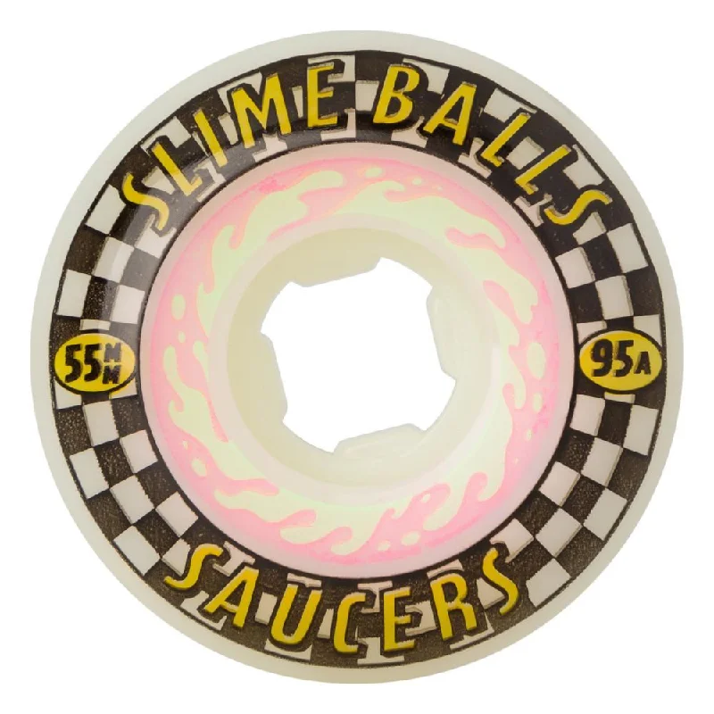 Slime Balls Skateboard Wheels Saucers 95a - White