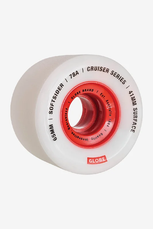 Softsider - White/Red - Cruiser Wheel 65mm