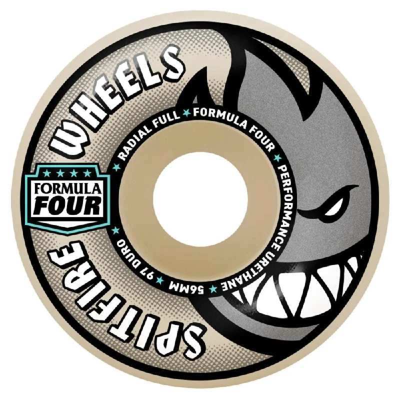 Spitfire Formula Four Skateboard Wheels Radial Full 97 White 56mm