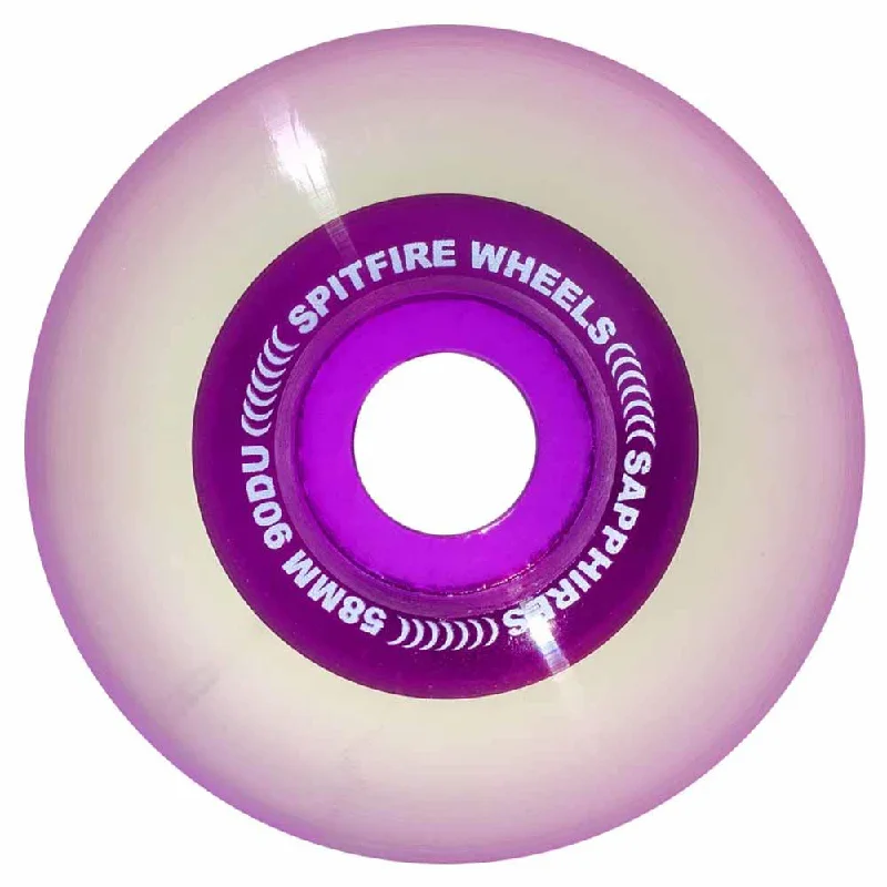 Spitfire Skateboard Wheels Sapphire 90DU Outer Core Purple 58mm