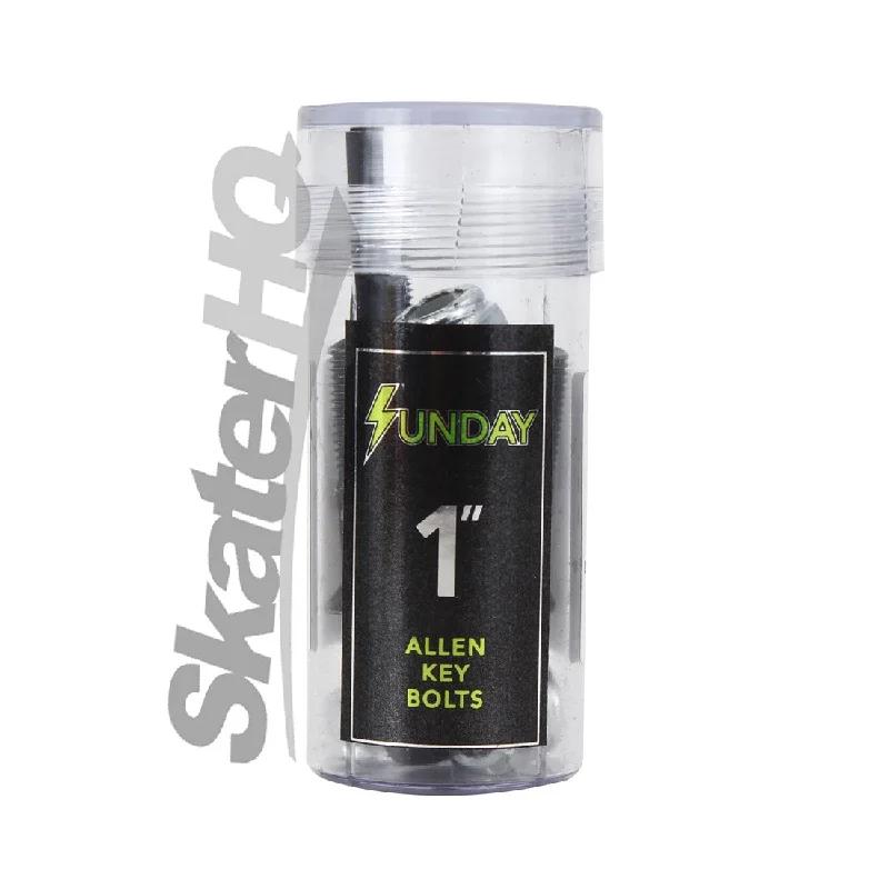 Sunday 1inch Allen Bolts - Black