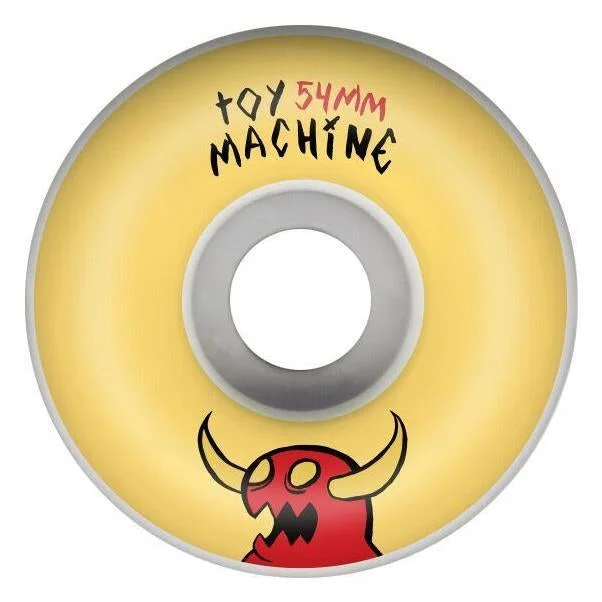 Toy Machine Sketchy Monster Skateboard Wheels 100a White Yellow 54mm