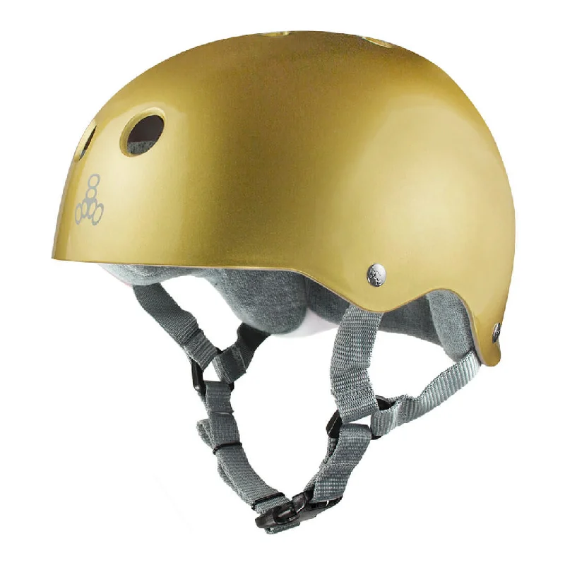 Triple 8 Skate SS Helmet - Gold Metallic Gloss