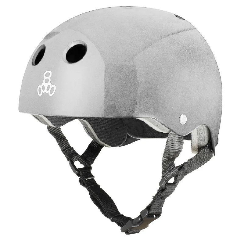 Triple 8 Skate SS Helmet - Silver Metallic Gloss