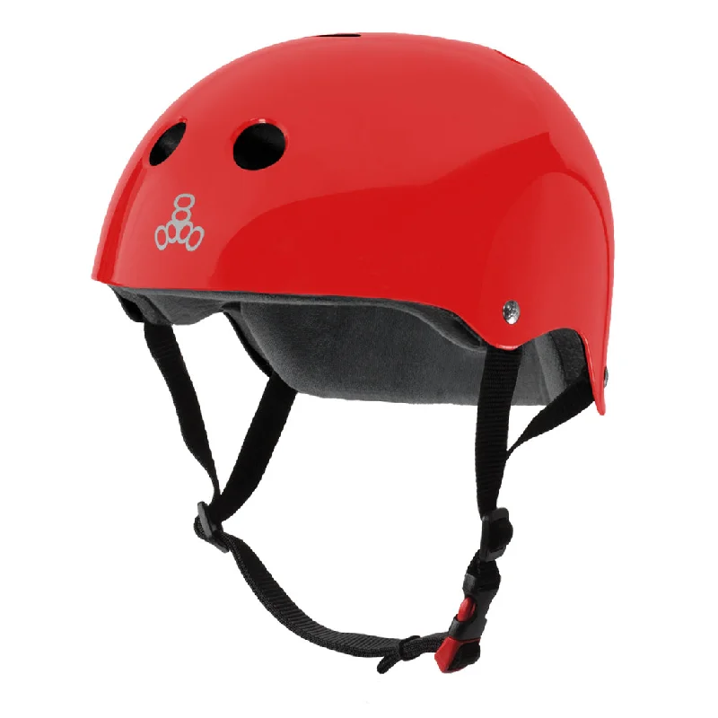 Triple 8 THE Cert SS Helmet - Red Gloss