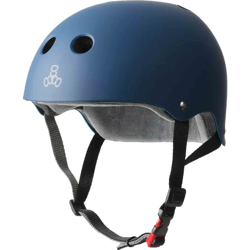 Triple Eight Certified Sweatsaver Helmet Navy Rubber