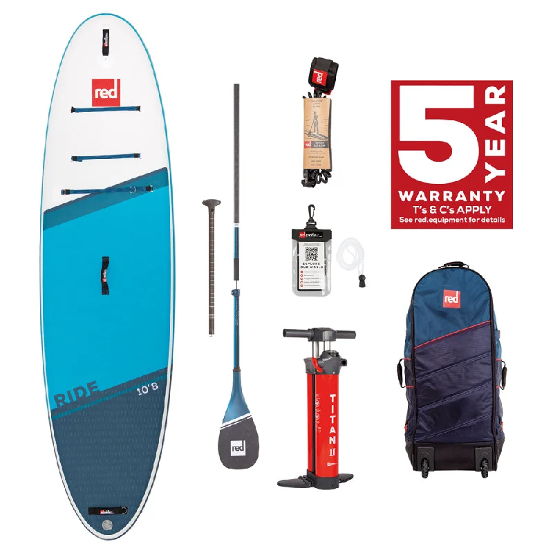 Red Paddle Co 10.8 Ride - Prime Inflatable SUP Package 2022